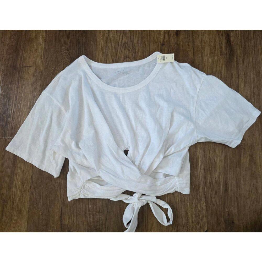Aerie Cropped Wrap Back Tee NWT